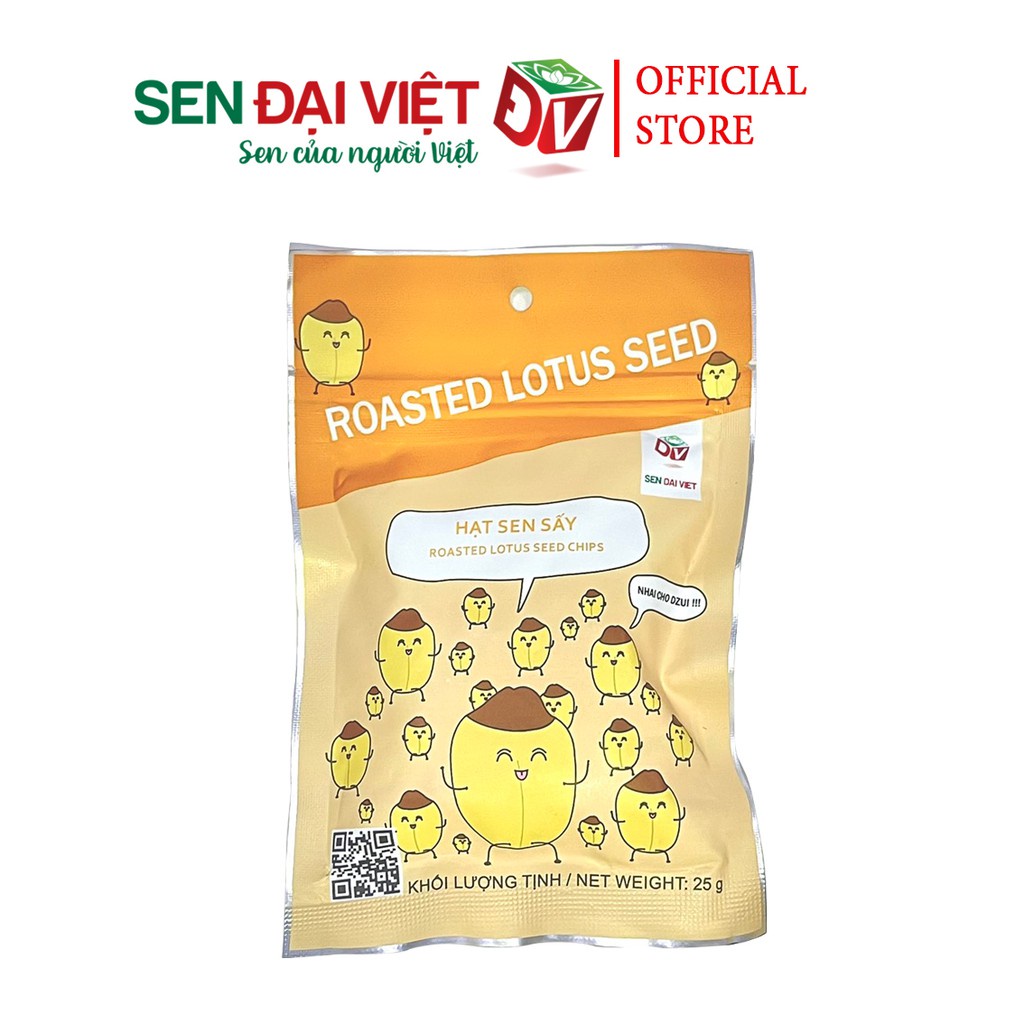 Hạt Sen Sấy-Không Đường,Ăn Vặt Không Lo Tăng Cân-Sen Đại Việt-Gói 25g