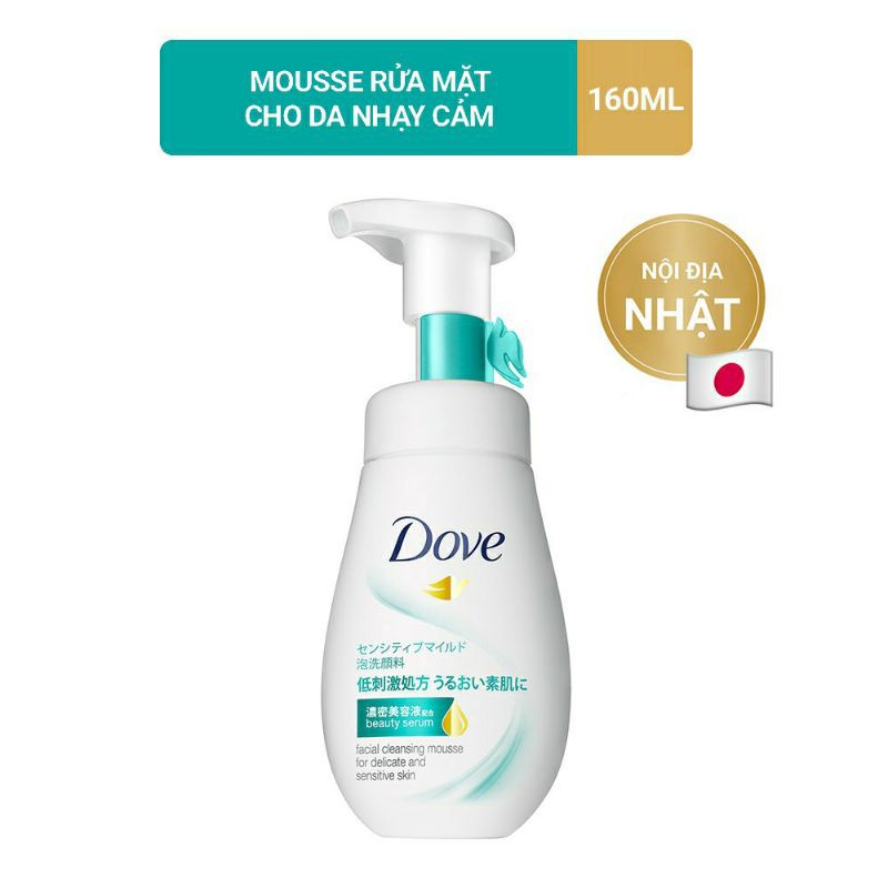 Sữa Rửa Mặt Dove chứa Serum160ml Các Loại