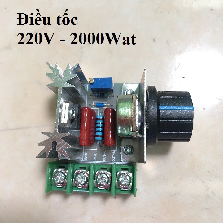 Mạch điều tốc 220v - 4000w Mạch Dimmer 2000W 220V dùng để điều chỉnh tốc độ động cơ, độ sáng đèn