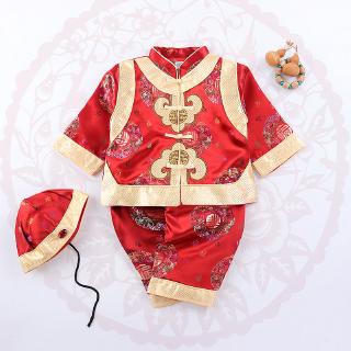 Bộ đồ thời trang kiểu trung hoa thời trang mùa xuân 2019 cho bé trai