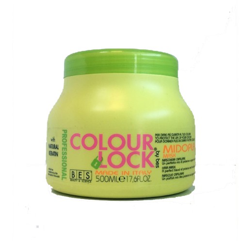 Hấp dầu tóc khóa màu chuyên nghiệp Bes Lock Colour Midopla Mask 500ml