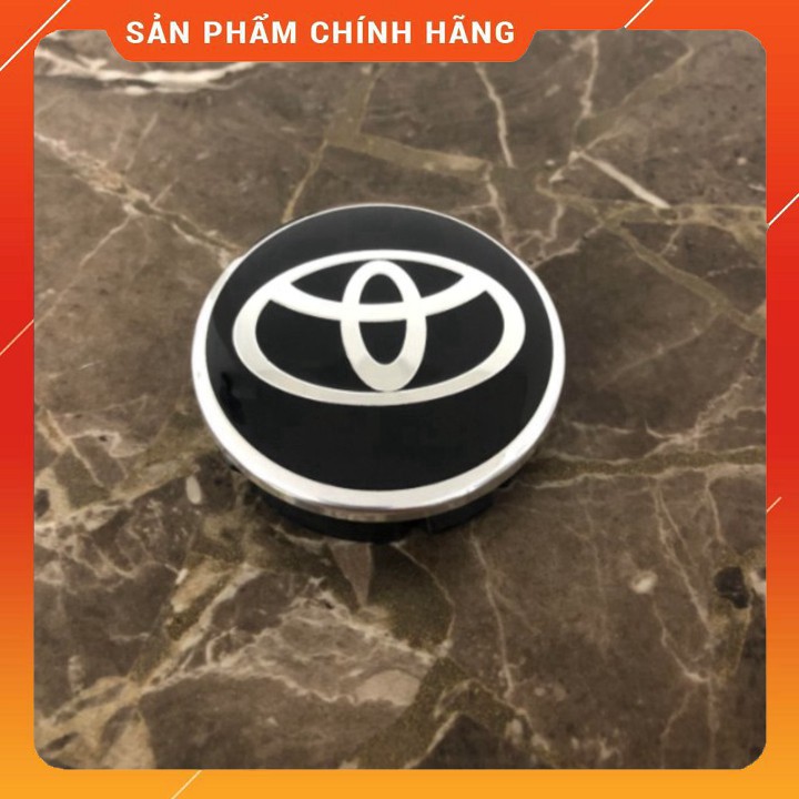 Logo chụp mâm, ốp lazang bánh xe ô tô Toyota đường kính 60mm SM