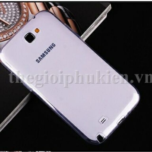 Bộ 2 chiếc ốp lưng samsung note 2/N7100 silicon trong suốt cao cấp