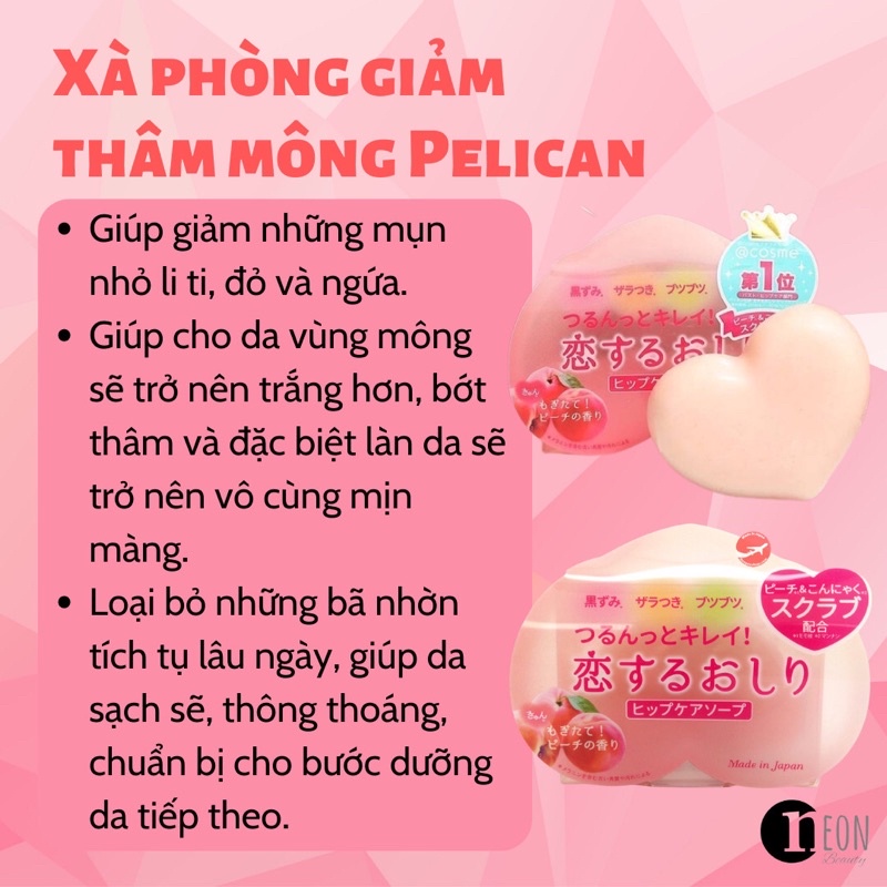 (Chính Hãng Nhập Khẩu - có tem phụ) Xà Phòng Giảm Thâm Mông Pelican