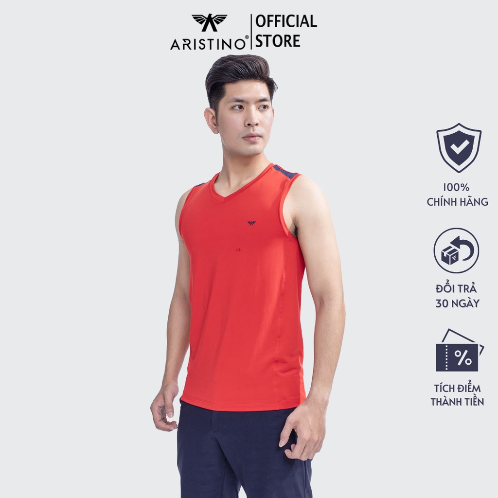 Áo tank top khỏe khoắn với phần may đắp vai trang trí, màu sắc đa dạng  ARISTINO - ATT015S9