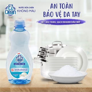 Nước rửa chén không màu EZ CLEAN hương Muối Biển 400gr