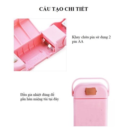 MÁY HÀN MIỆNG TÚI MINI CẦM TAY BỎ TÚI DÙNG PIN TIỆN DỤNG - DỤNG CỤ HÀN MIỆNG TÚI NILONG ,TÚI THỨC ĂN ,TÚI ĐỰNG THỰC PH