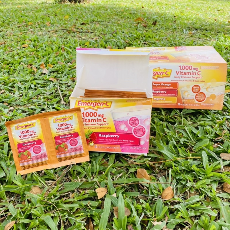 BỘT SỦI Emergen-C Immune 1000mg Vitamin C Plus Vitamin D & Zinc Hộp 90 gói