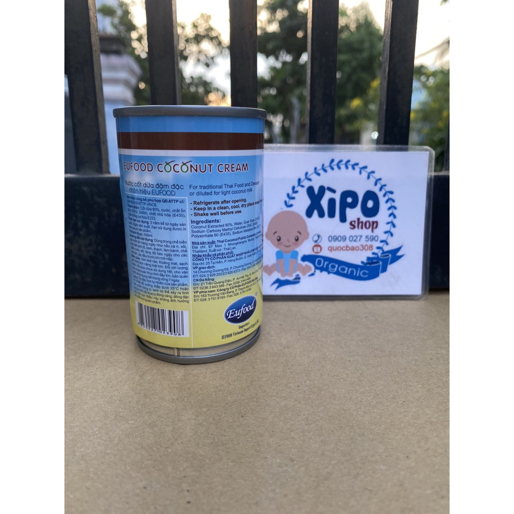 Nước Cốt Dừa Đậm Đặc Eufood 165ml