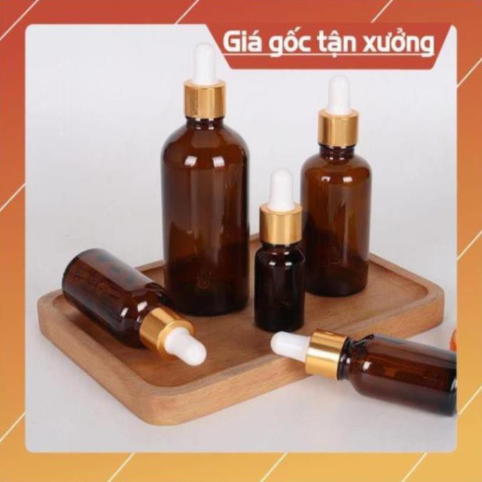 Lọ Chiết Serum ❤ TRÙM SỈ ❤ [50ml,100ml] Lọ đựng tinh dầu bóp giọt khoen vàng chiết mỹ phẩm , phụ kiện du lịch