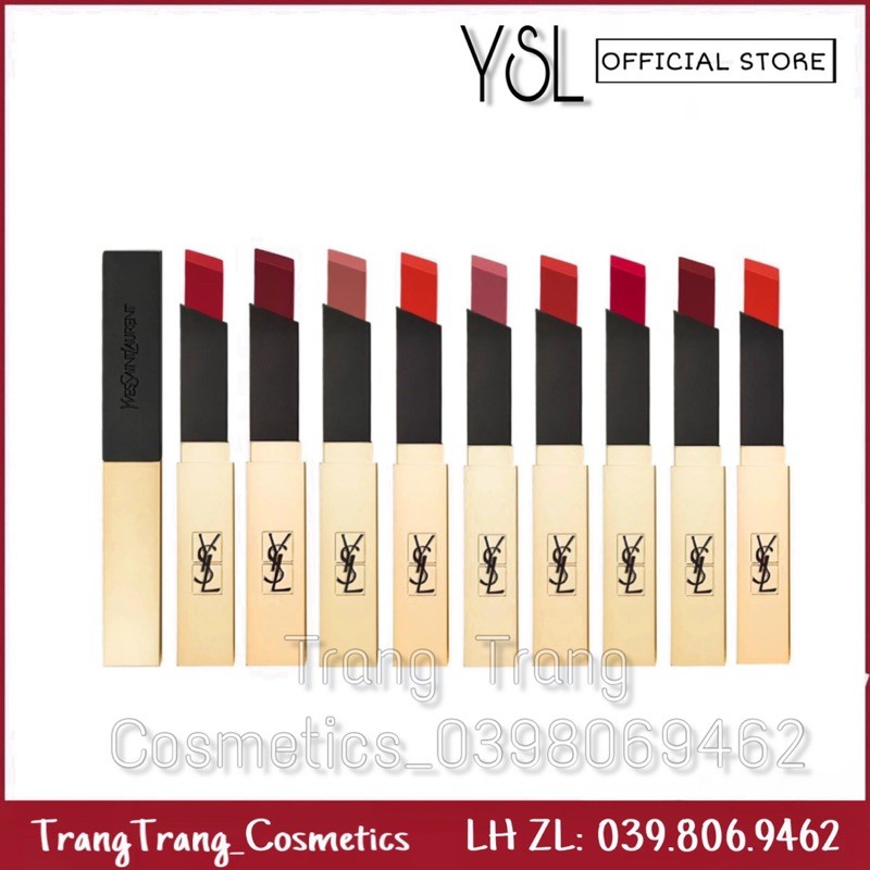 Son YSL Slim, YSL Slim Sheer, YSL Rouge Pur Couture The Slim