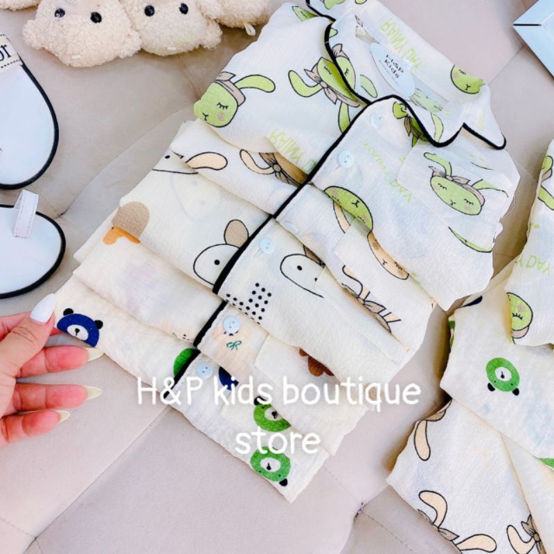 Bộ Pijama  chất xốp loại 1 chạy viền lé siêu xinh cho bé