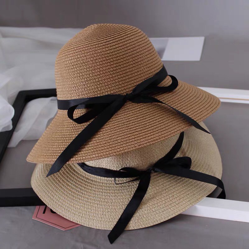 Mũ Cói Nữ Rộng Vành Đi Biển Cực Xinh Xắn UMI M10