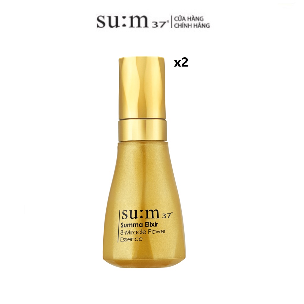 Combo 2 Tinh chất chống lão hóa cải thiện 8 vấn đề chuyên sâu Su:m37 8 Miracle Power Essence