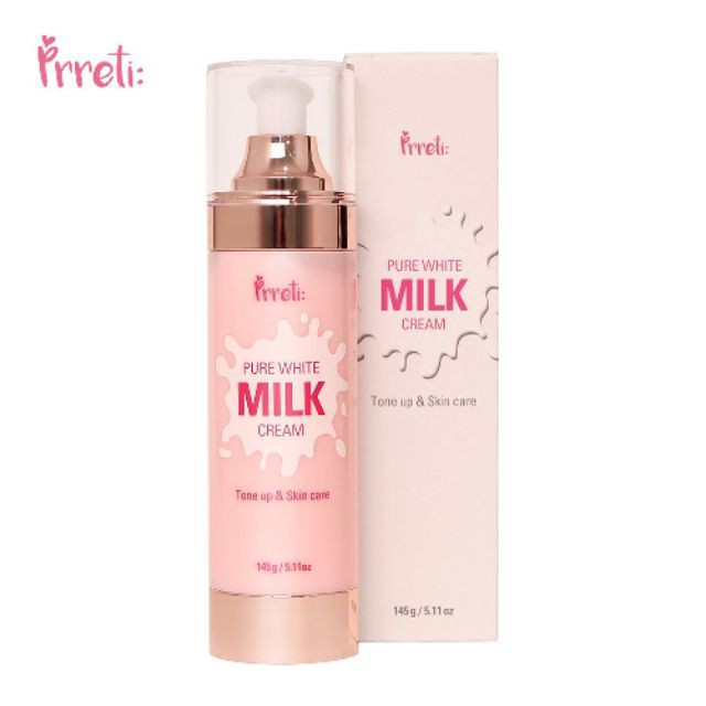 Kem dưỡng trắng nâng tone da PRRETI Pure White Milk Cream 145g