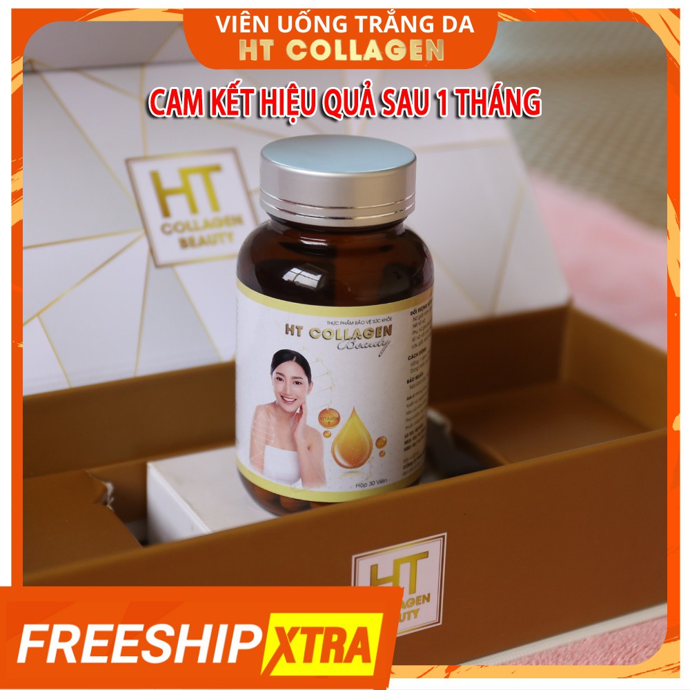 [KAM KẾT TRẮNG DA SAU 30 NGÀY] Với Viên Uống Trắng Da Ht Collagen từ Glutathione