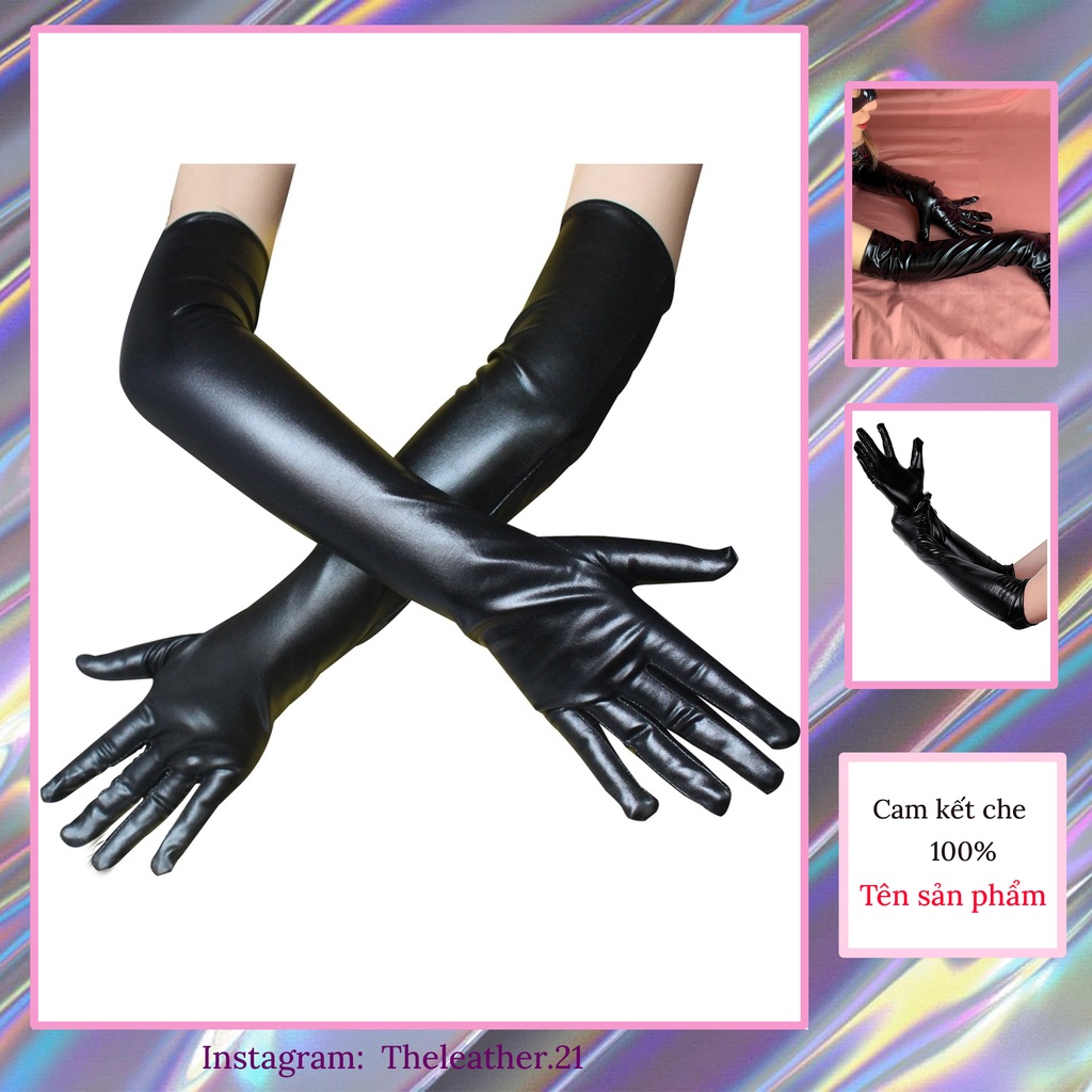 Găng tay da dài sexy cosplay gợi cảm