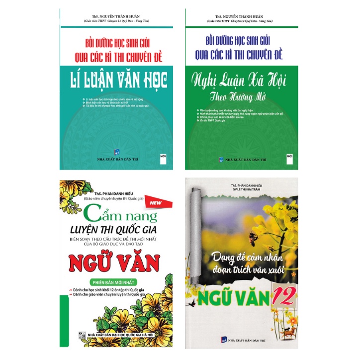 Sách - Combo Tổng Hợp Chuyên Đề Trọng Tâm Thi THPT Quốc Gia Môn Ngữ Văn (Bộ 4 Cuốn) - KV