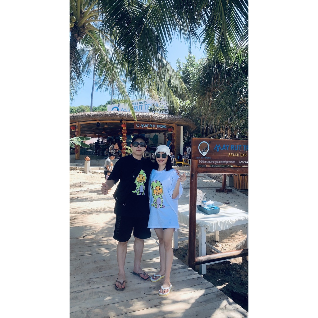 Áo thun tay lỡ DR House Khủng Long SuzaSport shop , Áo thun unisex nam nữ form rộng oversize chất liệu Cotton