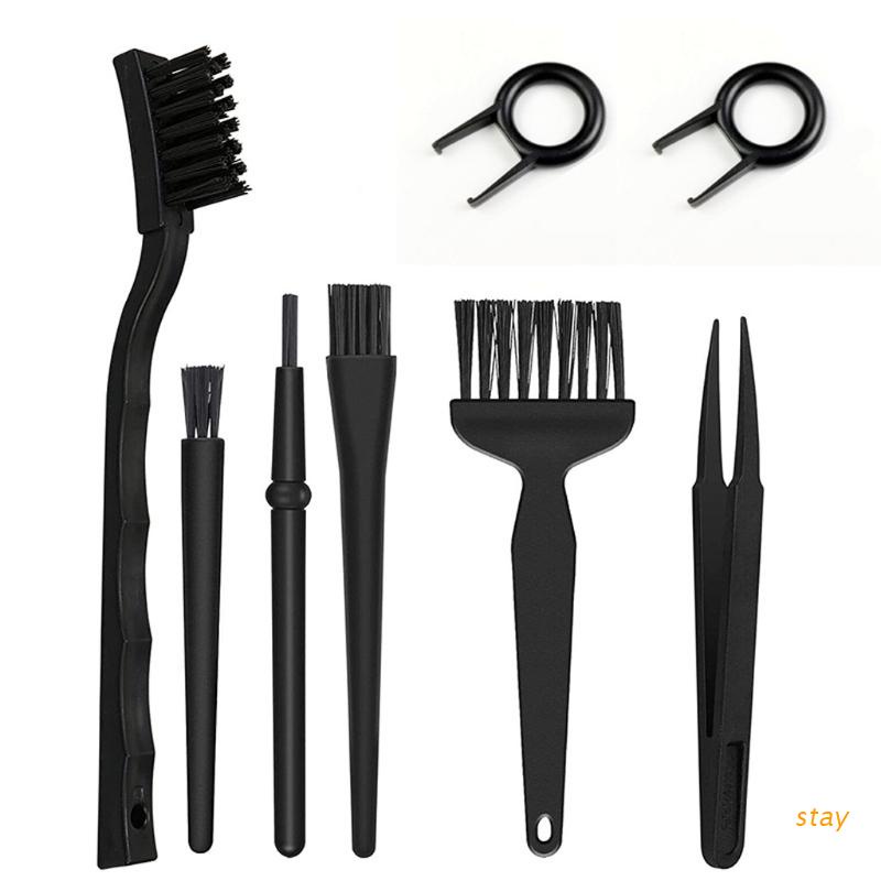 Bộ 6/8 bàn chải vệ sinh bàn phím chống tĩnh điện chuyên dụng