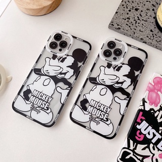 Ốp Lưng Silicon Chống Sốc đủ dòng Viền Nổi Mickey Mouse