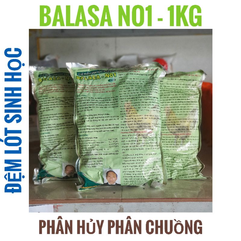 MEN VI SINH LÓT CHUỒNG, GIẢM MÙI HÔI PHÂN - BALASA NO1 1KG