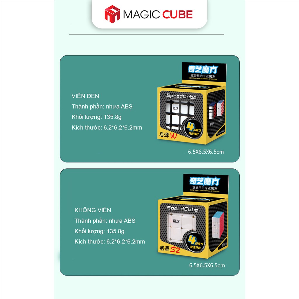 Rubik 4x4x4 QiYi SpeedCube , Rubic 4x4 Chuyên Nghiệp MAGIC CUBE