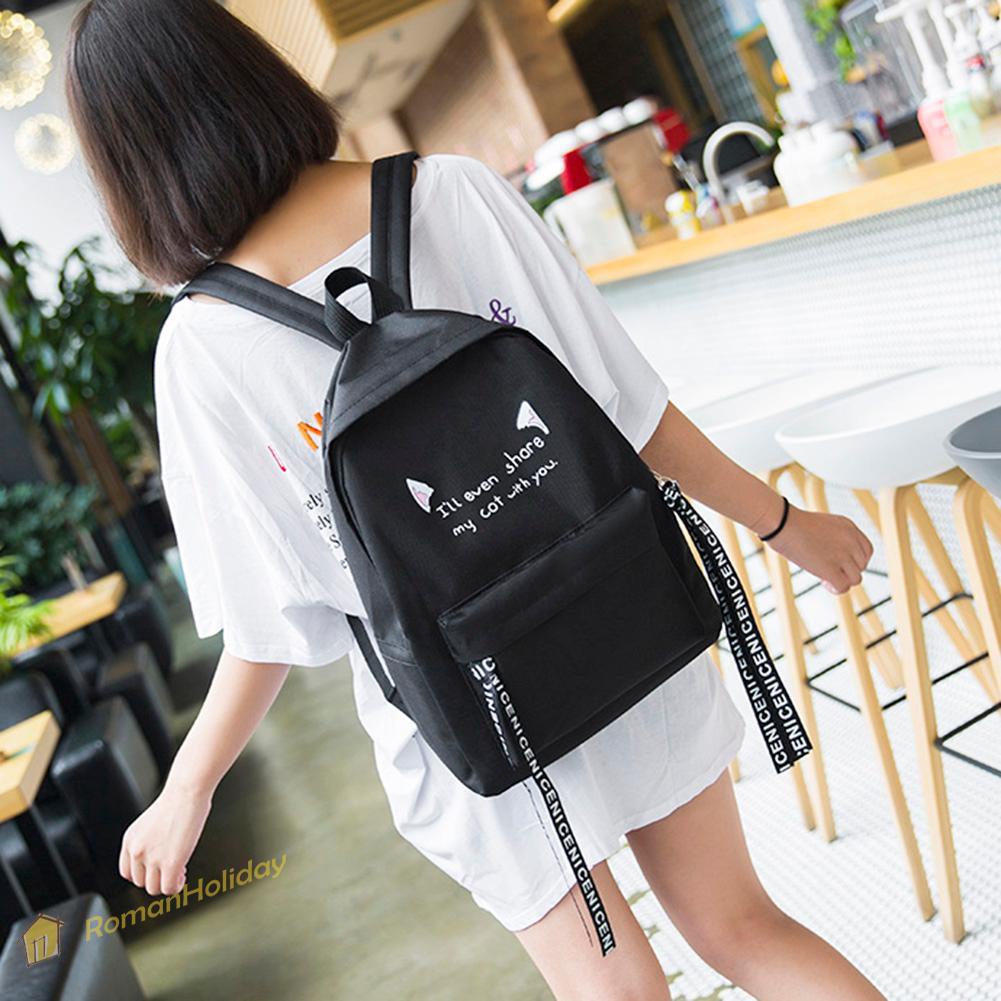 Ba lô vải nylon thời trang cho nữ