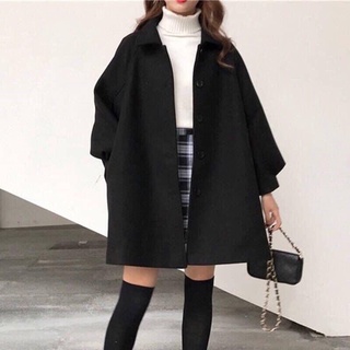 Áo dạ đen siêu đẹp