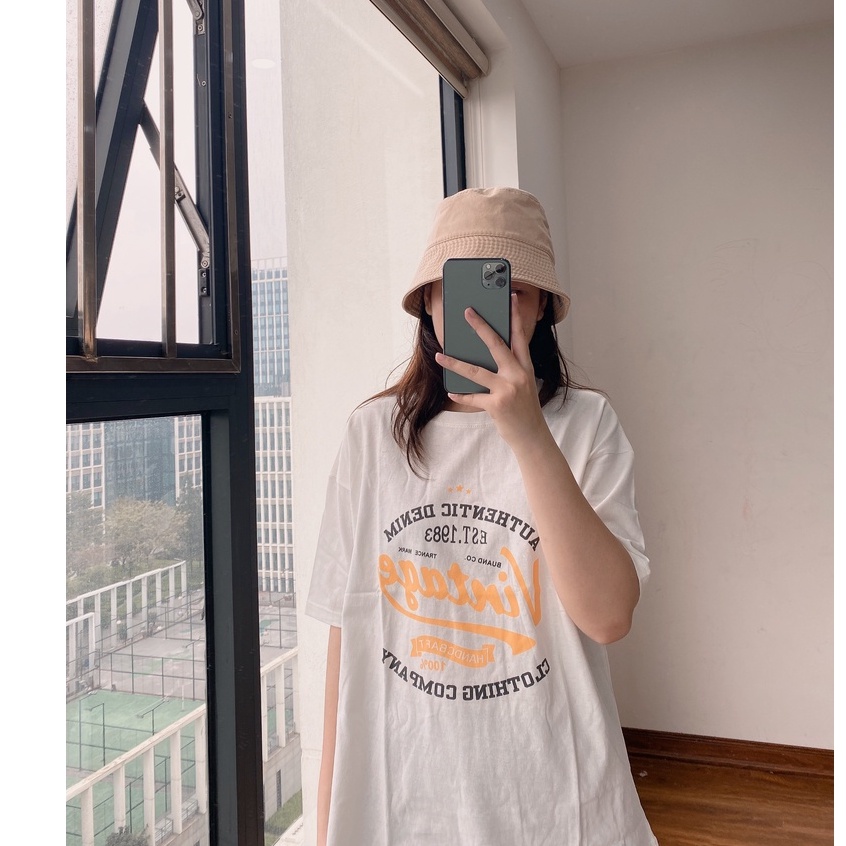 Áo Thun 3158 Vintage Tay Lỡ PEONYB Nữ [FREESHIP]  Phông form rộng oversize in hình cá tính hàn quốc đẹp ulzzang