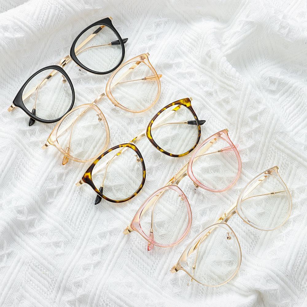 Mắt Kính Gọng Tròn Siêu Nhẹ Trong Suốt 1 Cái