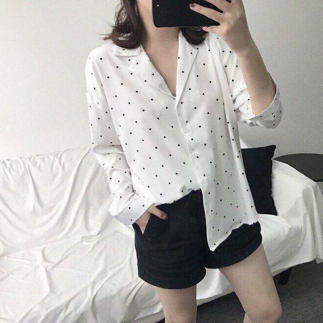 Sơ mi chấm bi