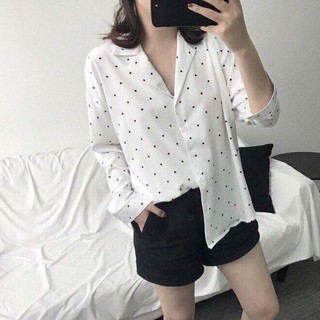Sơ mi chấm bi
