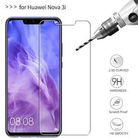 kính cường lực Huawei Nova 2i, Nova 3,Nova 3i, kính trong suốt mài cạnh tặng kèm khăn lau.