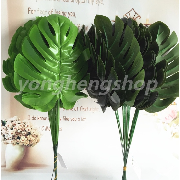 Set 12 lá cọ giả trang trí nhà cửa