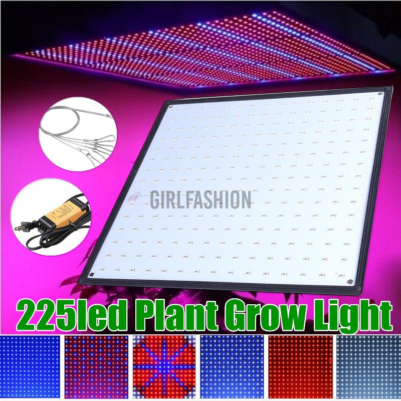 225LED Grow Light Lamp Ultrathin Panel Bulbs Hydroponics Indoor Plant Veg