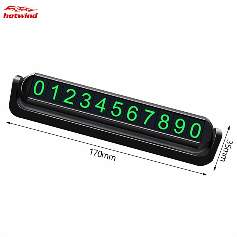 Hw Biển Số Điện Thoại Đỗ Xe Tạm Thời Bằng Hợp Kim Phản Quang Dành Cho Xe Hơi