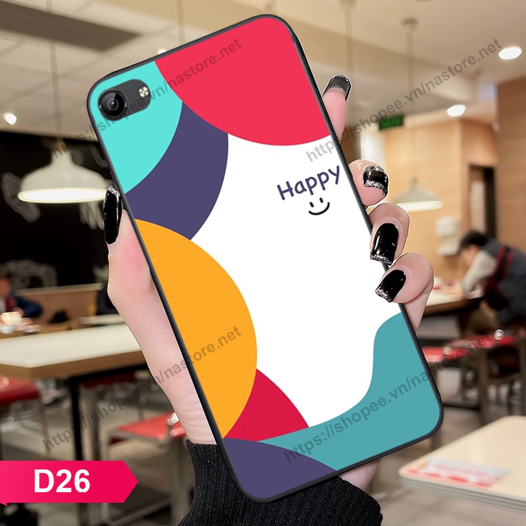 Ốp lưng Vivo Y81 / Y83 / Y71 mặt cười, họa tiết caro đơn giản đẹp cute