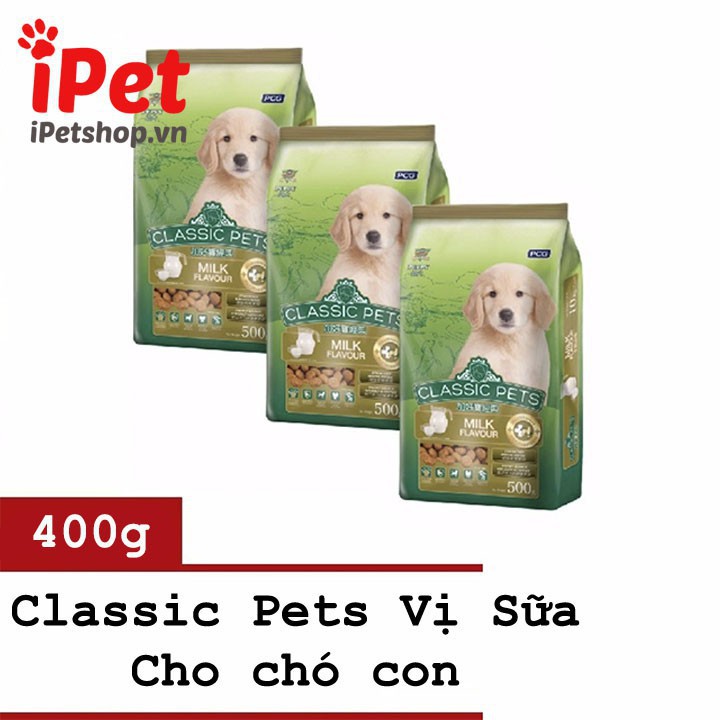 1086 KEWM Thức Ăn Cho Chó Con Classic Pets Vị Sữa Hạt Khô Gói 400G - iPet cửa hàng 3 64