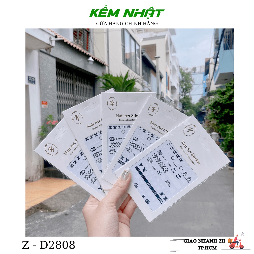 Sticker Dán Móng Thương Hiệu Hot Nhiều Mẫu 2022