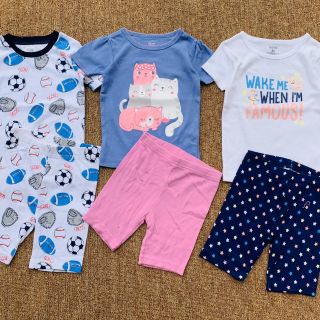 Set bộ bé gái vải cotton xuất dư