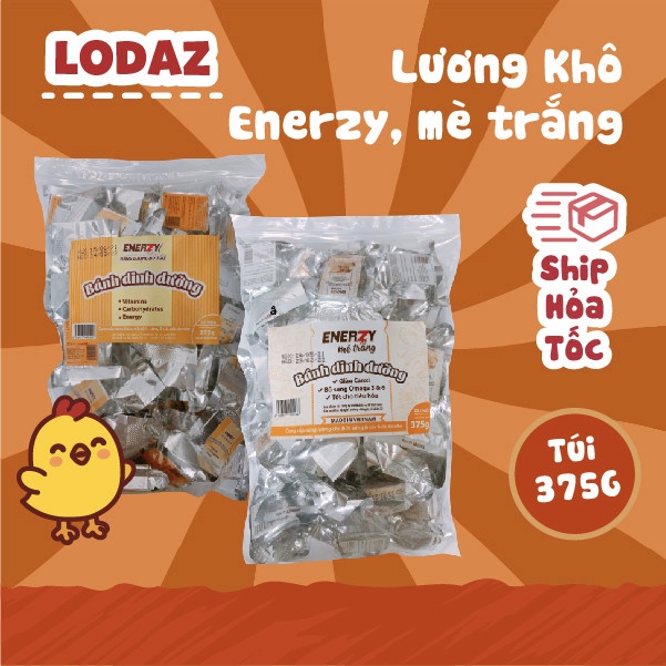 Lương khô Enerzy lương khô dinh dưỡng Việt Nam cao cấp gói nhỏ tiện lợi 375g