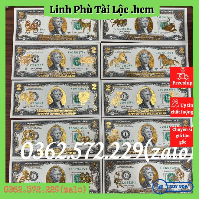 Tờ 2 Đô, 2 USD In Hình 12 Con Giáp Mạ Vàng 3D Kỷ Niệm Làm Quà Tặng, Sưu Tầm, Trang Trí để bóp ví ốp lưng điện thoại