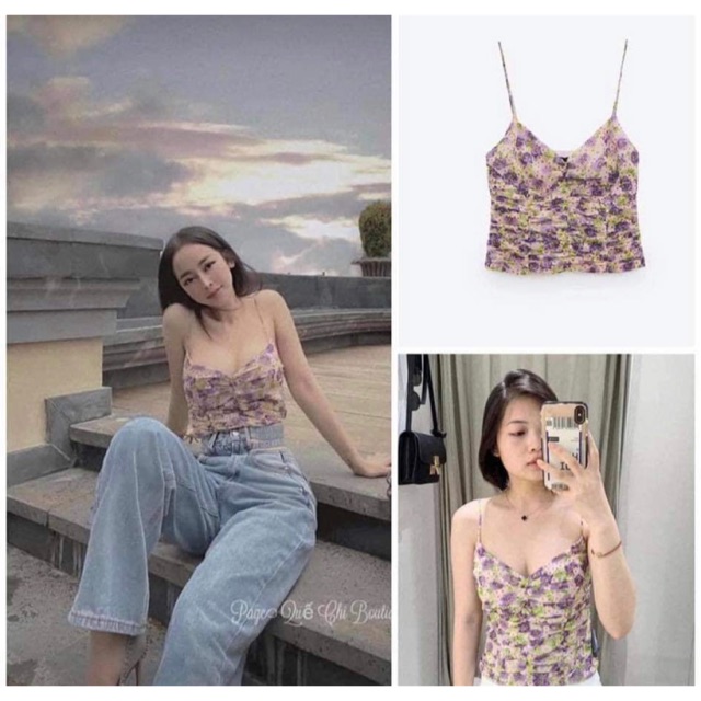Áo hai dây Zara size XS