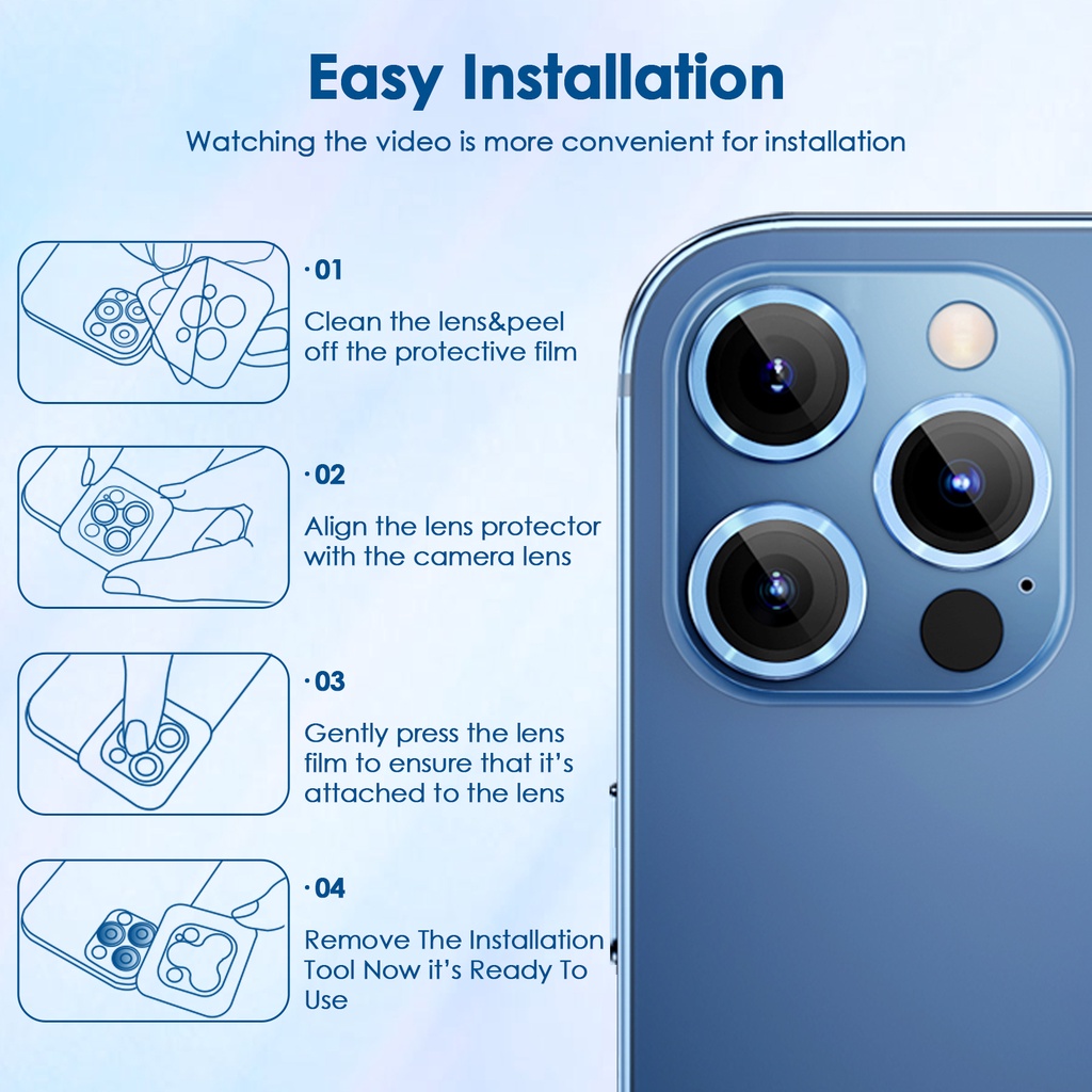 Bảo vệ Camera cho iphone 13 Pro max Phone Planet iphone12 pro max 13mini bảo về từng ống kính
