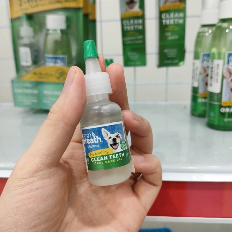 [ 14,8ml ] Gel vệ sinh răng miệng Tropiclean Fresh breath