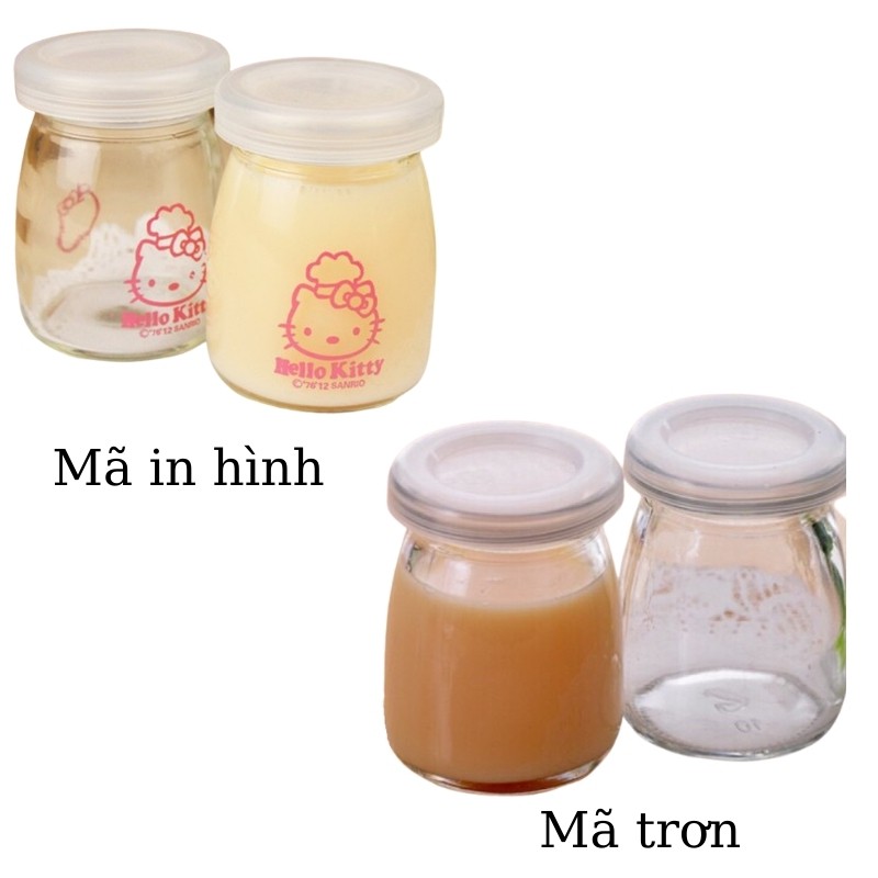 Hũ làm sữa chua Hũ sữa chua thuỷ tinh 100ml