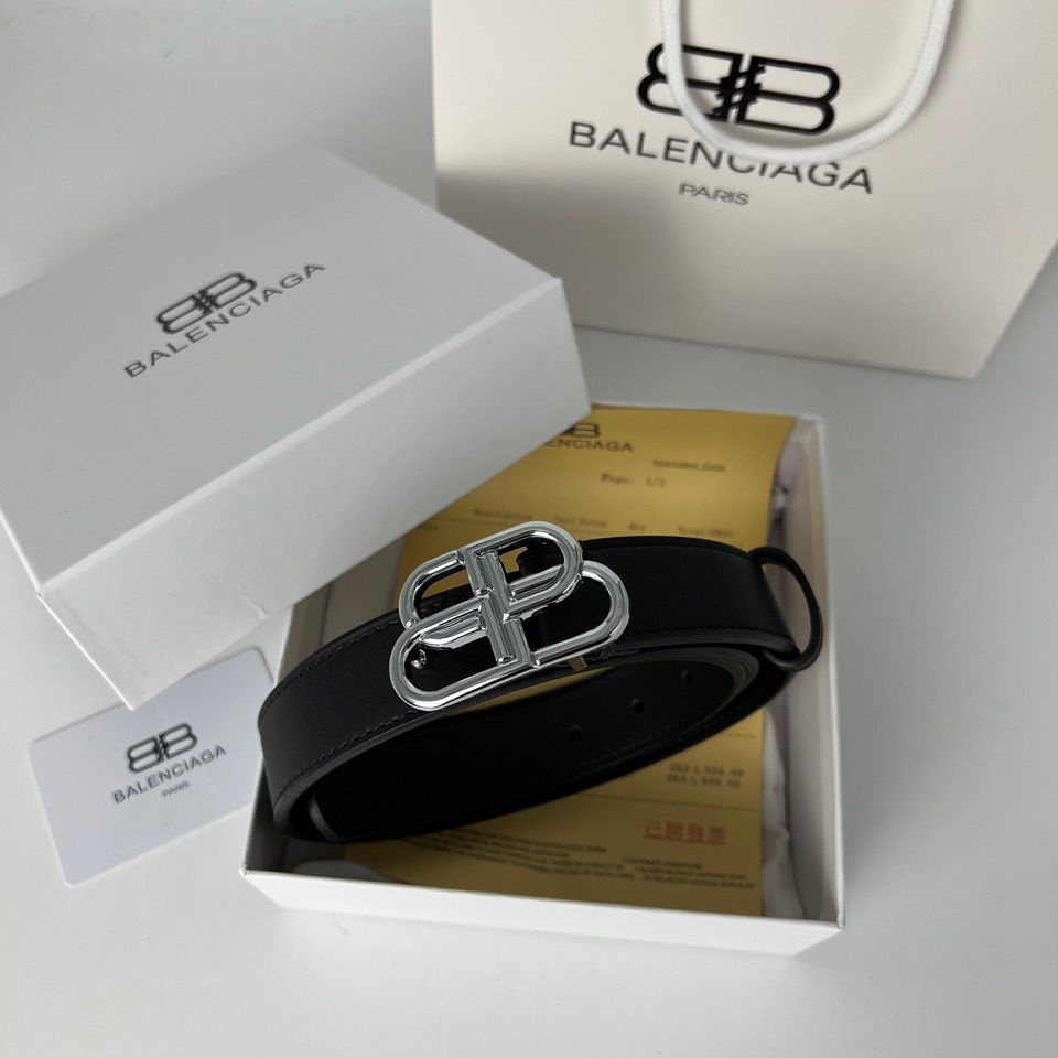 Thắt Lưng Da Bò Balenciaga Unisex