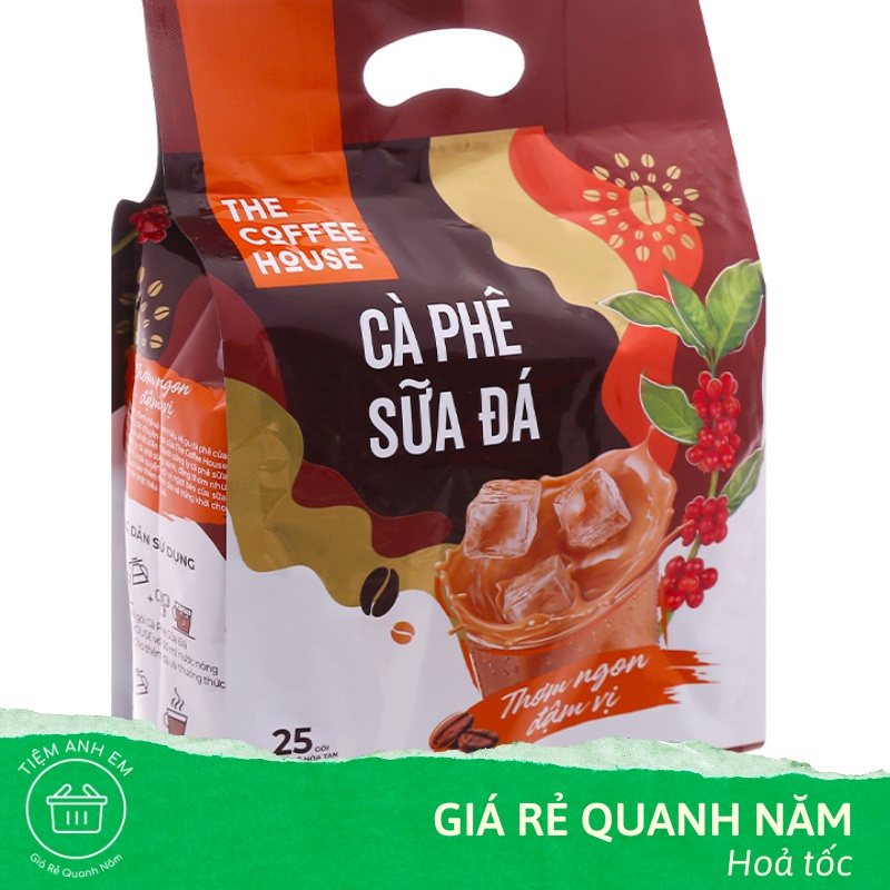Cà phê sữa đá hoà tan The Coffee House Túi 550g (25 gói x 22g)
