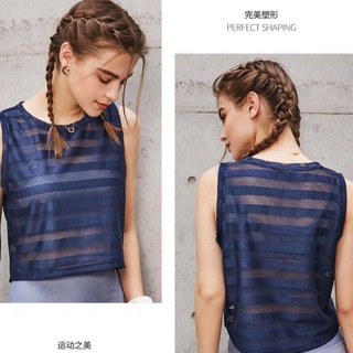 Áo croptop lưới sát nách